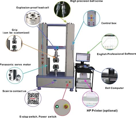 tensile testing machine components|tensile testing machine price list.